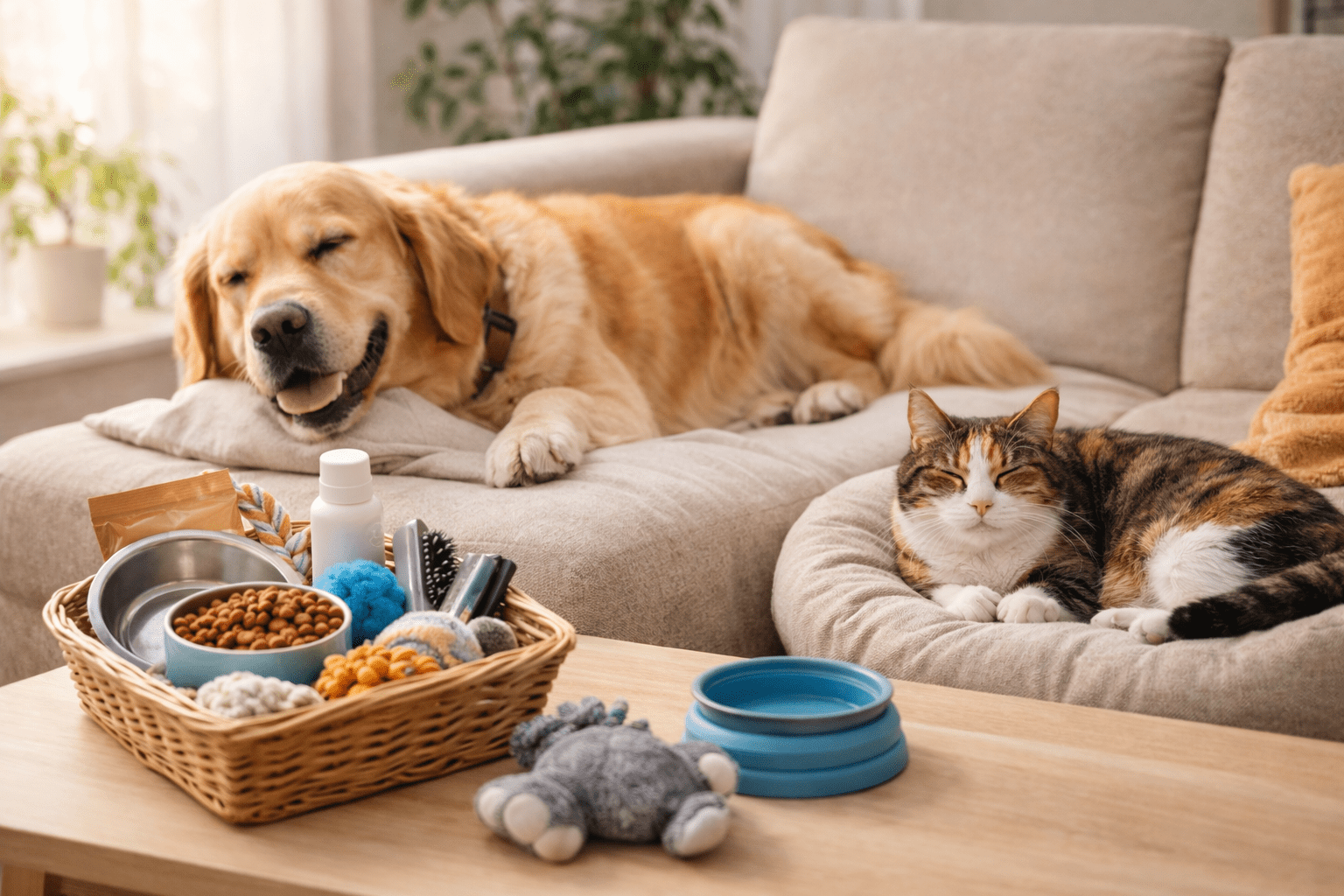 Rotina de cuidados essenciais para cães e gatos