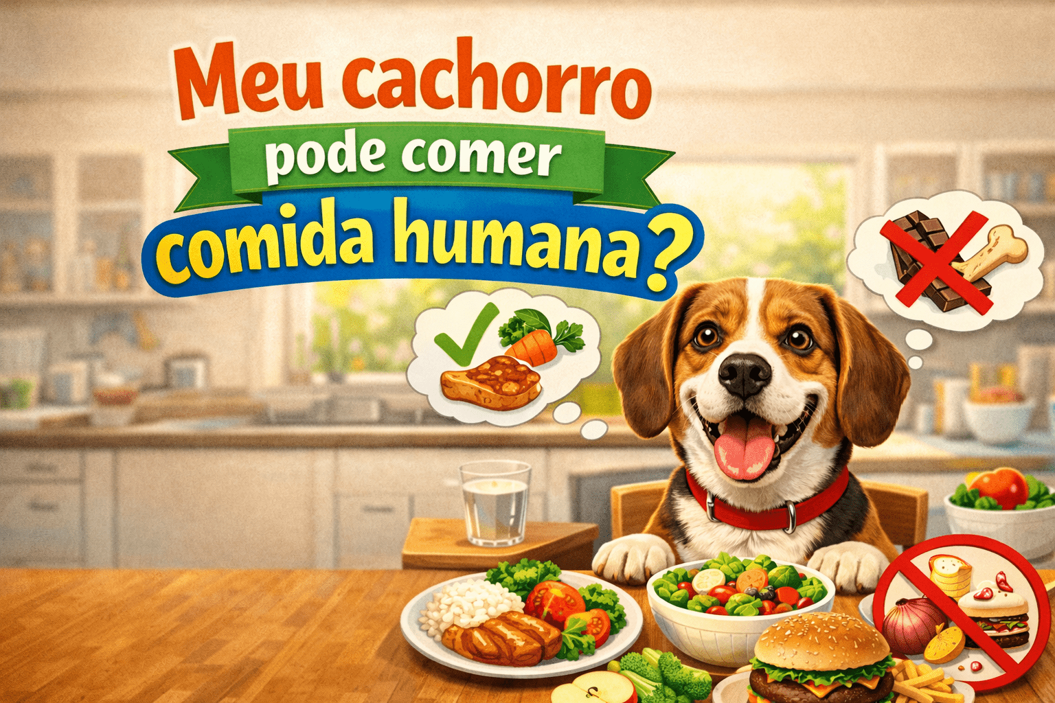 Meu cachorro pode comer comida humana?