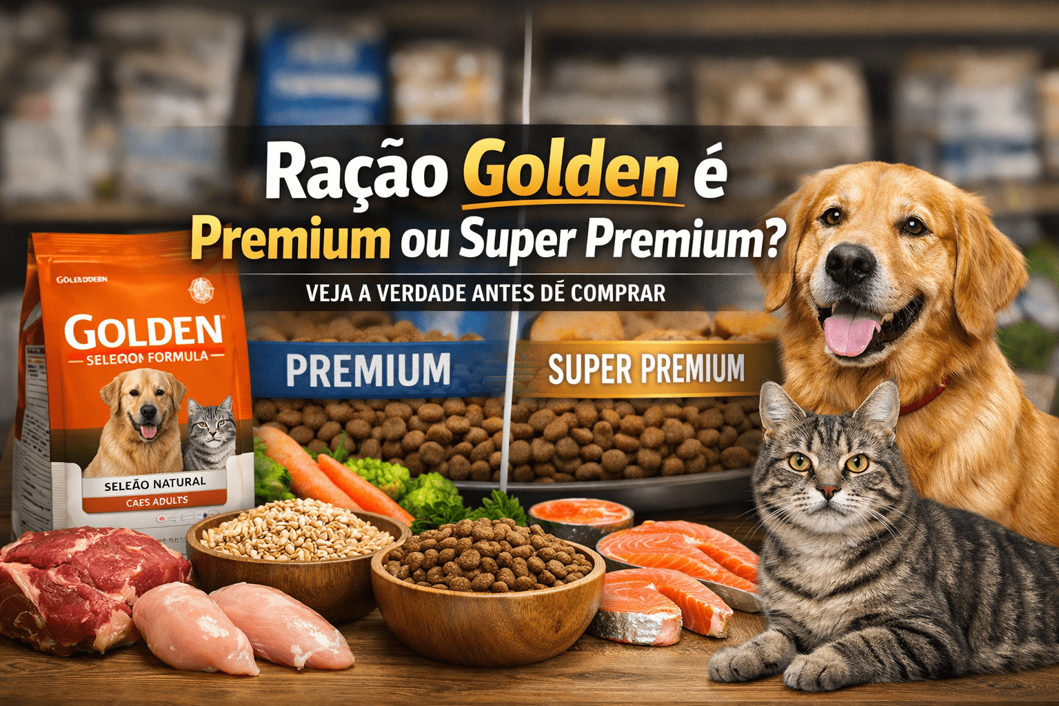 Ração Golden é Premium ou Super Premium