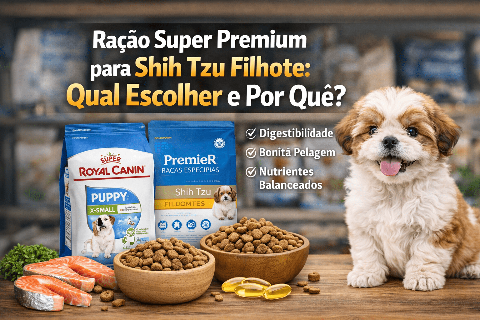Ração Super Premium para Shih Tzu Filhote