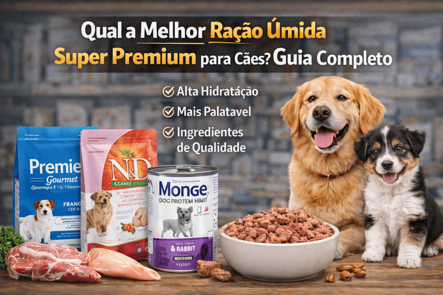 Qual a Melhor Ração Úmida Super Premium para Cães?