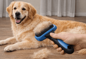 Escova Removedora de Pelos para Cachorro