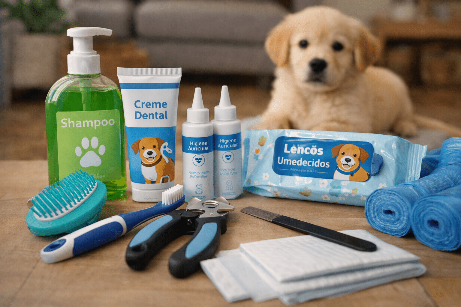 Produtos essenciais para higiene do cachorro