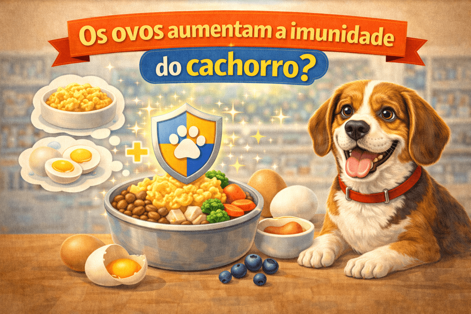 Os ovos aumentam a imunidade do cachorro?