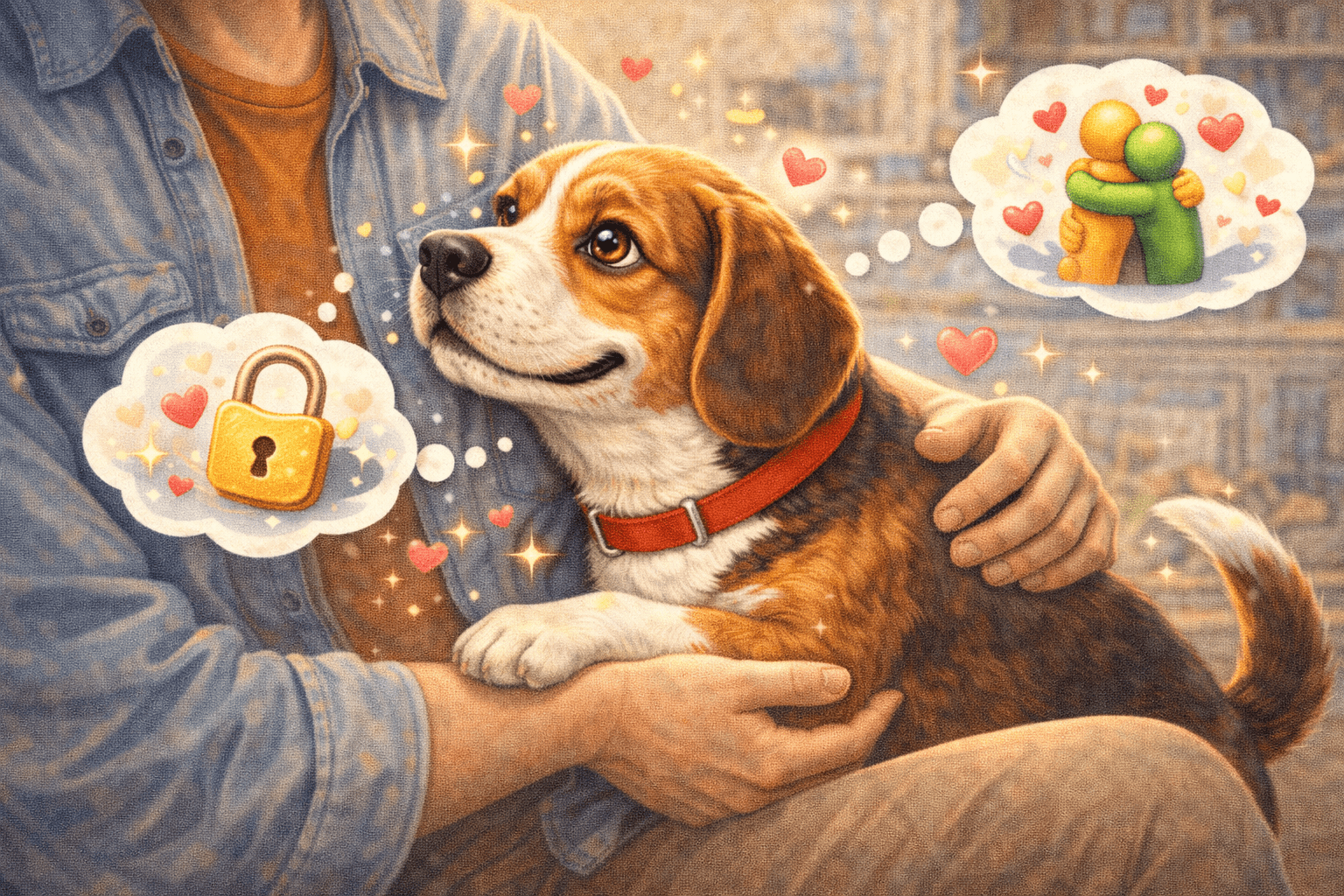 O que significa quando o cachorro fica muito grudado com você?