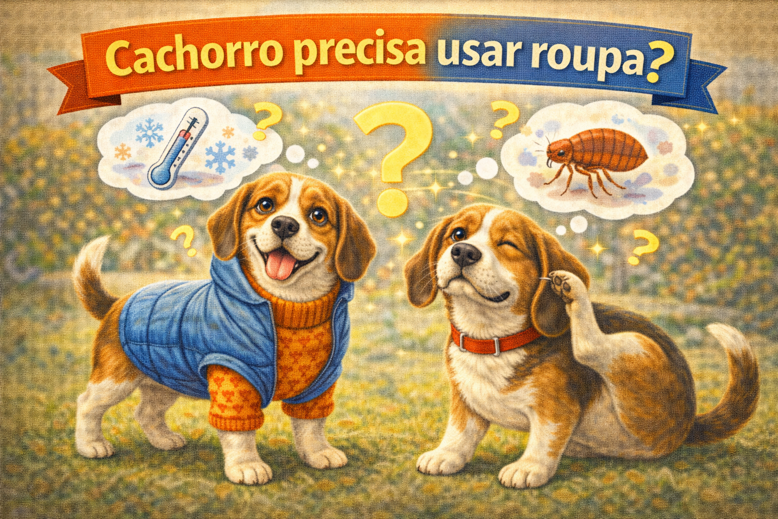 Cachorro precisa usar roupa?