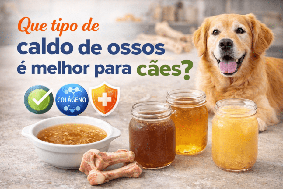 Que tipo de caldo de ossos é melhor para cães